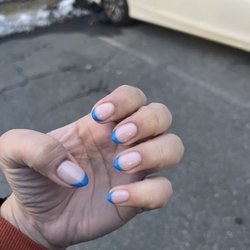 The Garden Nail Spa - Blue French by Karen