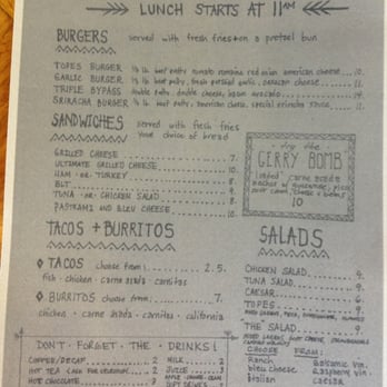 Cafe Topes - Menu - Lunch - Coffee & Tea Near Me - Carlsbad, California