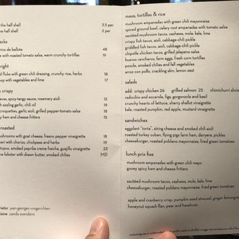 ABC Cocina - Menu shot - Latin American Near Me - New York, New York ABC Cocina - Menu shot - Latin American Near Me - New York, New York