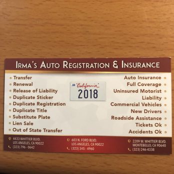 DMV - Registration Services Near Me - Los Angeles, California