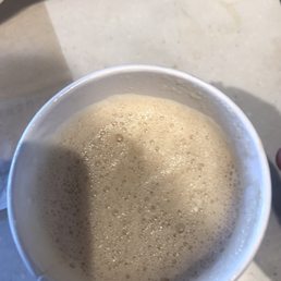 Missing an inch of over priced latte Missing an inch of over priced latte