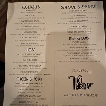 Obstacle No. 1 - Tapas menu. Just keep ordering. - Cocktail Bars Near Me - Holland, Michigan