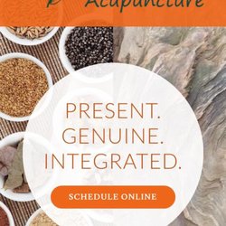 White Peony Acupuncture - Home page of our website with tagline Present, Genuine, Integrated