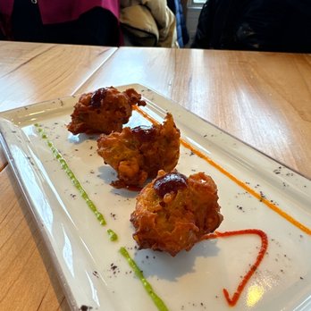 The Cottage Cheese - Comped Appetizers pakora. Yum! - Indian Near Me - Toronto, Ontario