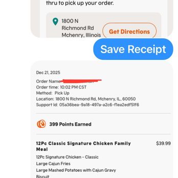 Popeyes Louisiana Kitchen - my receipt - Fast Food Near Me - McHenry, Illinois Popeyes Louisiana Kitchen - my receipt - Fast Food Near Me - McHenry, Illinois