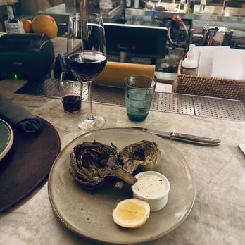 The Oakville Grill & Cellar - wood-grilled heirloom artichoke - American Near Me - Chicago, Illinois The Oakville Grill & Cellar - wood-grilled heirloom artichoke - American Near Me - Chicago, Illinois