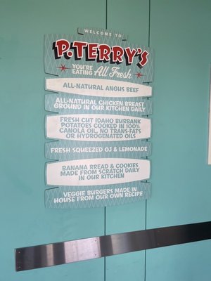 Menu photo 2 P. Terry's Burger Stand Austin, TX Menu photo 2 P. Terry's Burger Stand Austin, TX