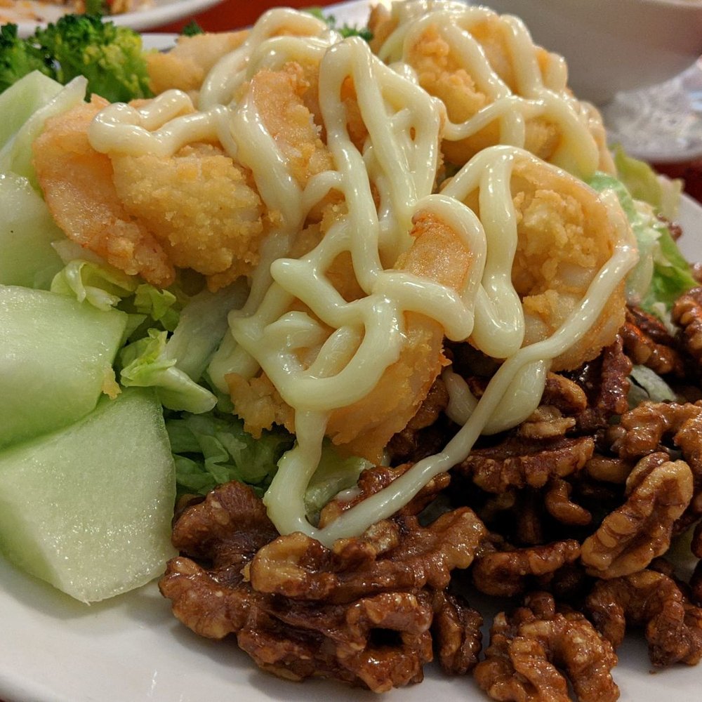 Walnut shrimp is my new favorite dish there besides the fried bean Curd and Mongolian beef! Walnut shrimp is my new favorite dish there besides the fried bean Curd and Mongolian beef!