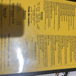 El Potro - Menu