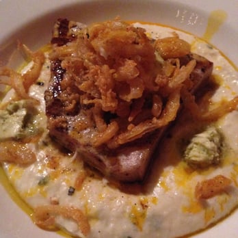 Broken Bit Steakhouse - Swordfish Special. Served over cheese grits with Jalapeno butter and Macadamia crusted onions. Absolutely Delicious!!! - Steakhouses Near Me - Quartz Hill, California Broken Bit Steakhouse - Swordfish Special. Served over cheese grits with Jalapeno butter and Macadamia crusted onions. Absolutely Delicious!!! - Steakhouses Near Me - Quartz Hill, California