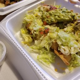Flautas- Comes with guacamole, salsa, cheese, sourcream, pico, and lettuce