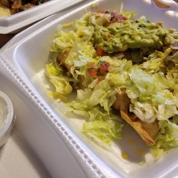Taquería Bethel - Flautas- Comes with guacamole, salsa, cheese, sourcream, pico, and lettuce - Latin American Near Me - Denton, Texas