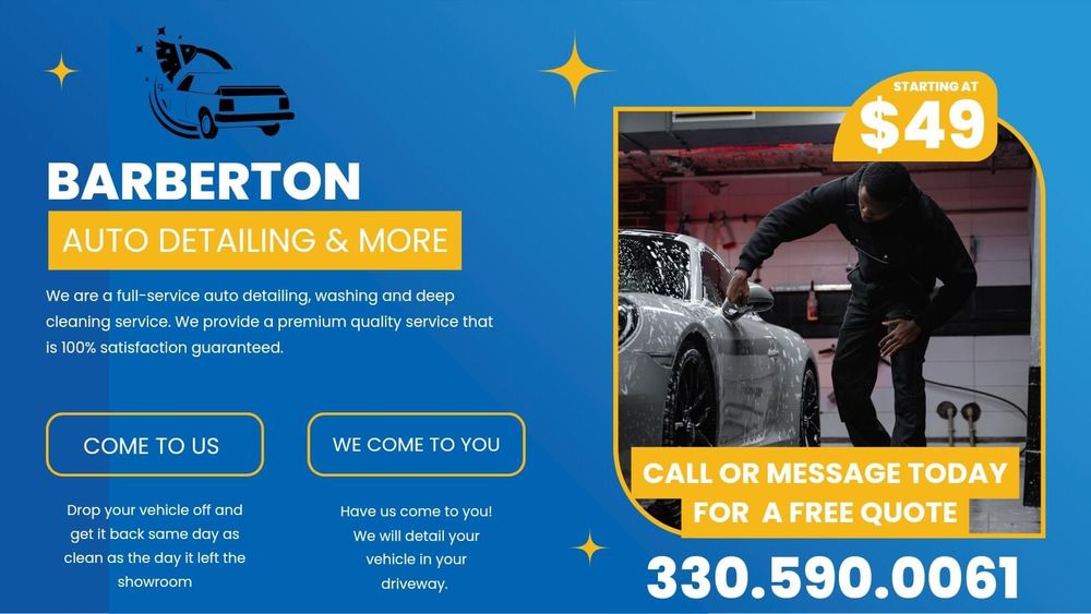 BARBERTON AUTO DETAILING & MORE Barberton, Ohio Auto Detailing