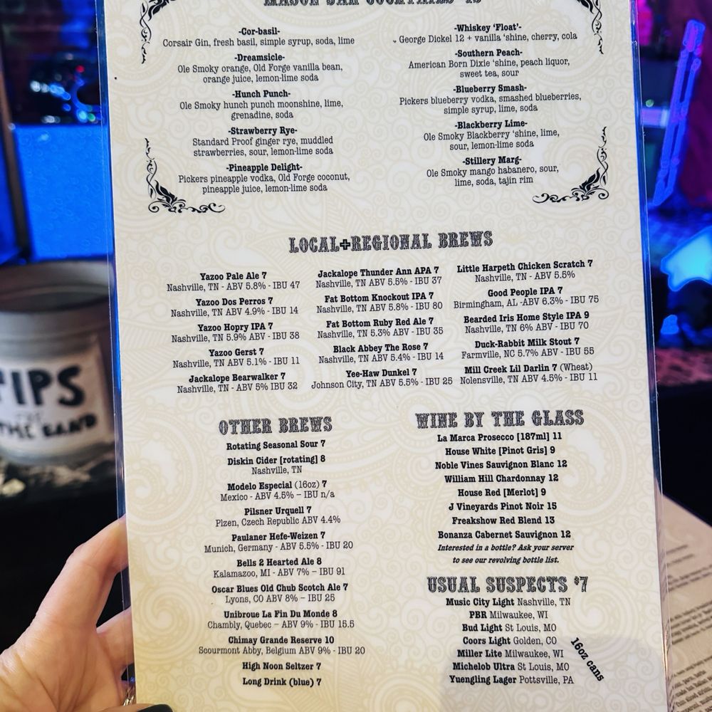 The Stillery - Drink menu - New American Near Me - Nashville, Tennessee The Stillery - Drink menu - New American Near Me - Nashville, Tennessee