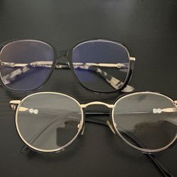 Robert Stahl & Amy Calder - Prescription for reading and computer use with blue and anti glare coating.