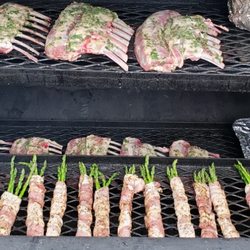 Rudy Blues BBQ - Bacon wrapped asparagus