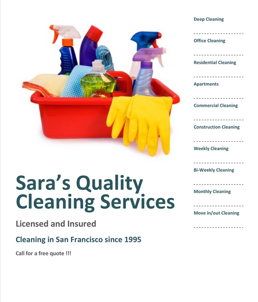 SARA’S QUALITY CLEANING SERVICE - Updated June 2026 - San Francisco ...