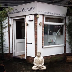The Buddha Beauty Company - Our shop front, found down the cobbled lane next to Hurricane gift shop.