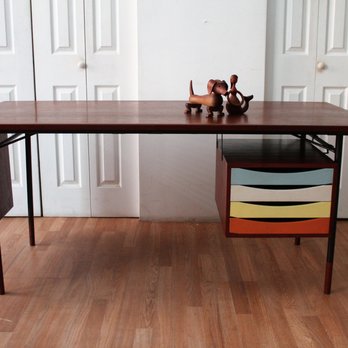 An Orange Moon - Vintage Finn Juhl Desk - Antiques Near Me - Chicago, Illinois