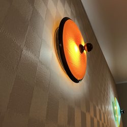 Frazer's Restaurant & Lounge - Cool light fixtures on the wall upstairs