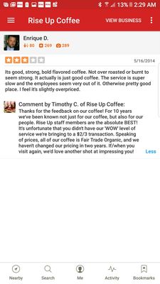 Rise Up Coffee by null