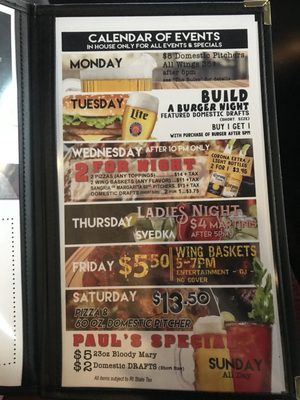 Menu photo 3 PJ's Pub Cranston, RI