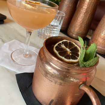 Le Fanfare - Seasonal Mule w Mezcal & Shishito Carlito - Italian Near Me - Brooklyn, New York