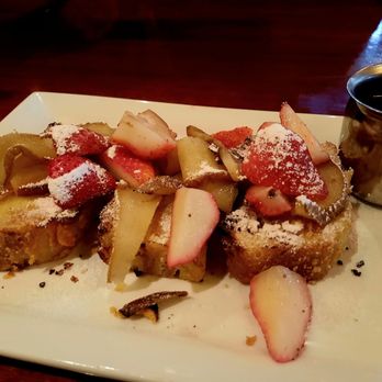 Hudson's Bar And Grill - Bread pudding french toast ($13) - New American Near Me - Vancouver, Washington Hudson's Bar And Grill - Bread pudding french toast ($13) - New American Near Me - Vancouver, Washington