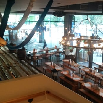 The Hof Downtown - View of downstairs seating from above - Beer Bar Near Me - Docklands, VIC