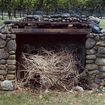 McCall Wines - Outdoor fireplace. - Wineries Near Me - Cutchogue, New York