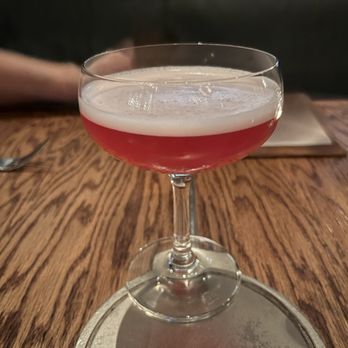 The Grey - Butterfly Nebula Mocktail (hibiscus tea, orange blossom water, cranberry) - New American Near Me - Savannah, Georgia The Grey - Butterfly Nebula Mocktail (hibiscus tea, orange blossom water, cranberry) - New American Near Me - Savannah, Georgia