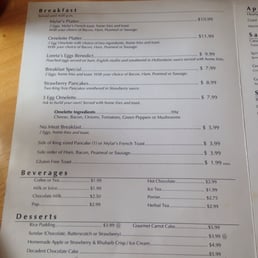 Breakfast / brunch menu!