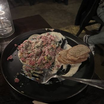 5th & Taylor - Beef Tartare / Capers, Mustard Seed, crostini - New American Near Me - Nashville, Tennessee 5th & Taylor - Beef Tartare / Capers, Mustard Seed, crostini - New American Near Me - Nashville, Tennessee