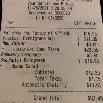 Amano - Automatic gratuity included. - Pizza Near Me - Las Vegas, Nevada