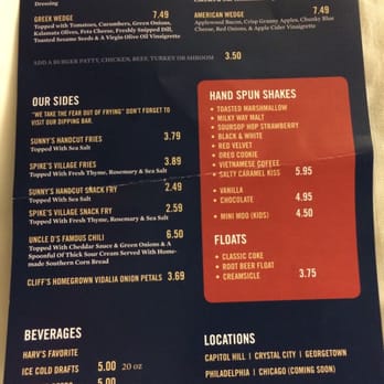 Good Stuff Eatery - Menu page two - Burgers Near Me - Washington, DC, District of Columbia