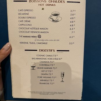 La Jacobine - Drink menu - Tea Rooms Near Me - Paris, 75 La Jacobine - Drink menu - Tea Rooms Near Me - Paris, 75