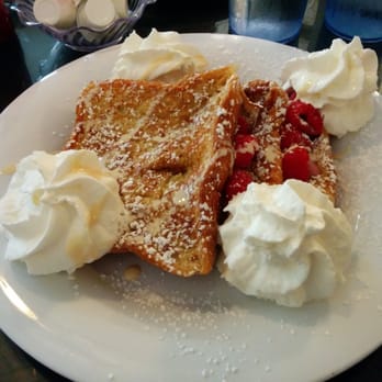 The Parkside Cafe - French toast stuffed with raspberries. - Cafes Near Me - Bristol, Connecticut
