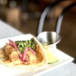 Woodstock Brewing - Bite: (Despite The $5 For Just A Taco, This One, Had 2 Incredibly Chunky Tempura Battered Cod Pieces)