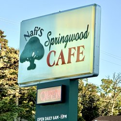 Nafi's Springwood Cafe - Exterior Sign