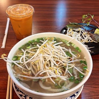 Pho K Plus - Combo Pho and Free Thai tea - Noodles Near Me - Ontario, California