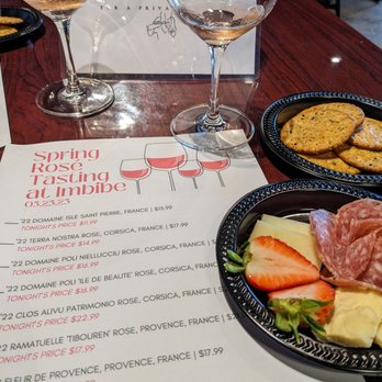 Imbibe Wine & Spirits Merchant - Rose tasting.  12 tastings, none sweet, SO GOOD! - Wine Bars Near Me - Bakersfield, California