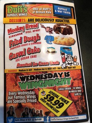 Menu photo 3 Duff's Famous Wings Buffalo, NY