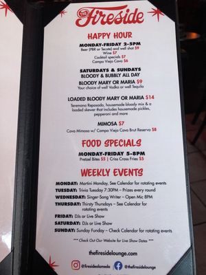 Menu photo 3 Fireside Lounge Alameda, CA Menu photo 3 Fireside Lounge Alameda, CA