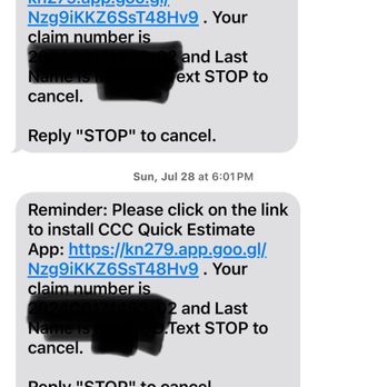 American Alliance Casualty - Random text messages American Alliance wanting me to install an app - related to an estimate. Still had never spoken to anyone - Auto Insurance Near Me American Alliance Casualty - Random text messages American Alliance wanting me to install an app - related to an estimate. Still had never spoken to anyone - Auto Insurance Near Me