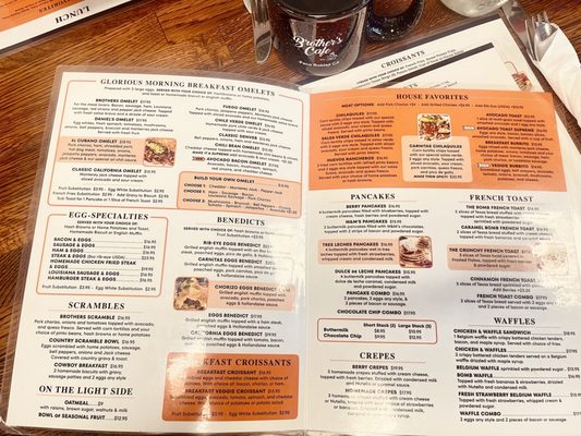 Menu photo 1 Brother’s Cafe 3:16 Paso Robles, CA