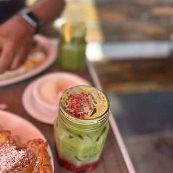 Millie's Cafe - Rose Water Matcha - Breakfast & Brunch Near Me - Los Angeles, California
