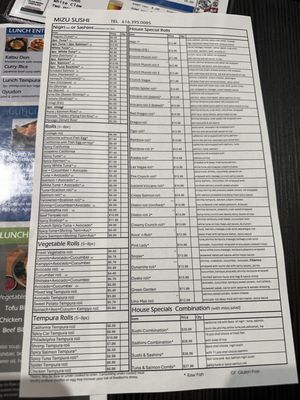 Menu photo 2 Mizu Sushi Holland, MI Menu photo 2 Mizu Sushi Holland, MI