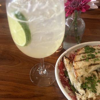 North Italia - Spritz with lemoncello and beef carpaccio - Italian Near Me - Dallas, Texas