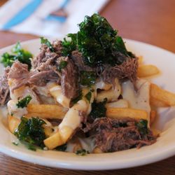 Angler's Lodge - Bison poutine with kale
