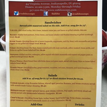 Subito - Soup Near Me - Indianapolis, Indiana